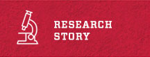 Microcope Icon with Research Story text