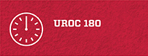 Clock icon with UROC 180 in text